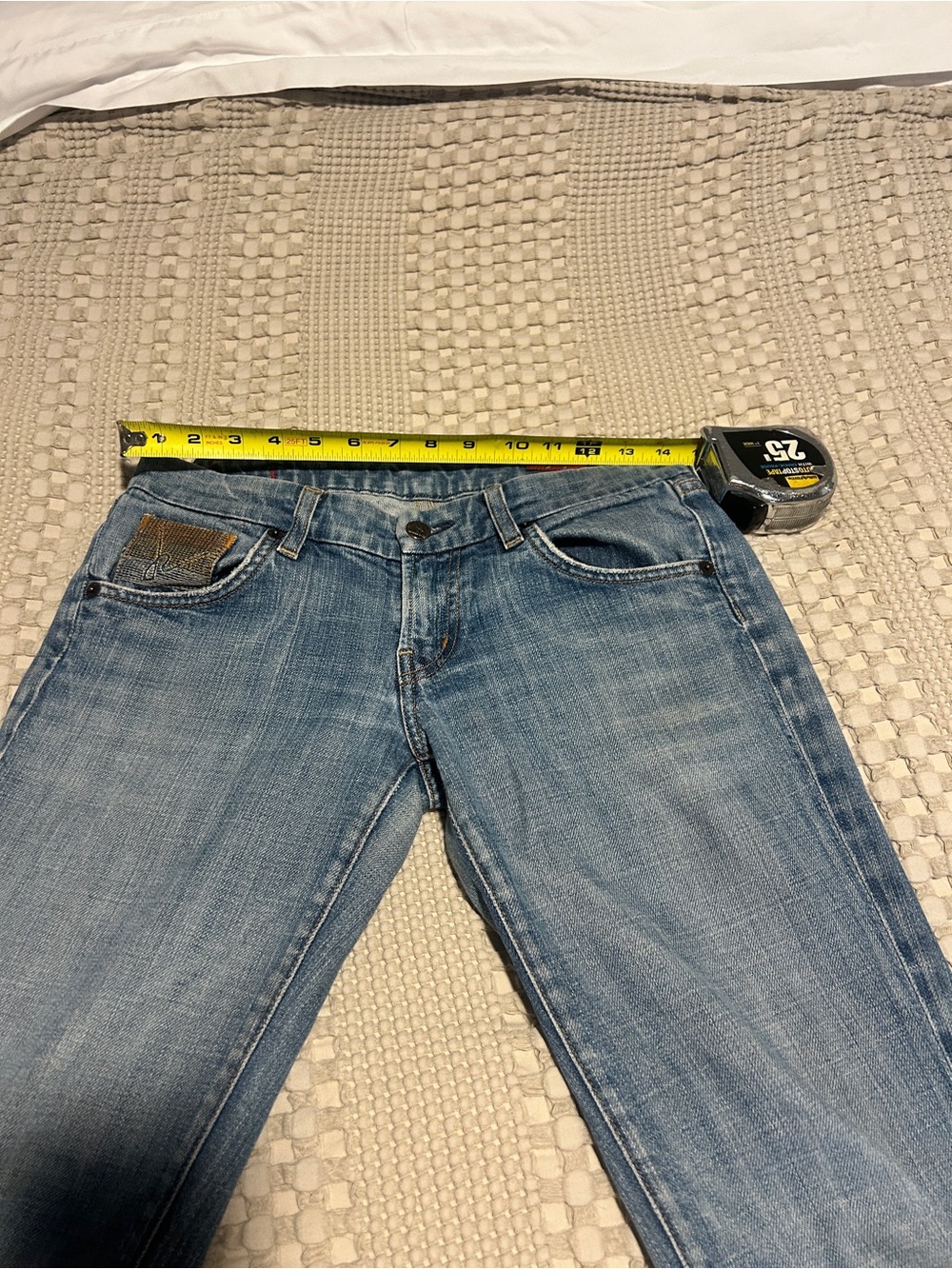 Citizens Of Humanity Blue Flare Jeans - Mid Wash - Picture 3 of 6